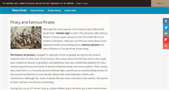 Desktop Screenshot of famous-pirates.com
